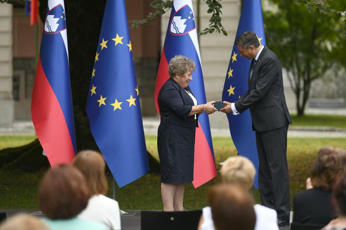 Borut Pahor jabolko navdiha | Foto: STA ,