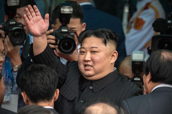 Kim Džong Un med obiskom Vietnama marca lani.  | Foto: Getty Images