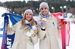 Francoskima turnima smučarjema zlato v mešanih ekipah