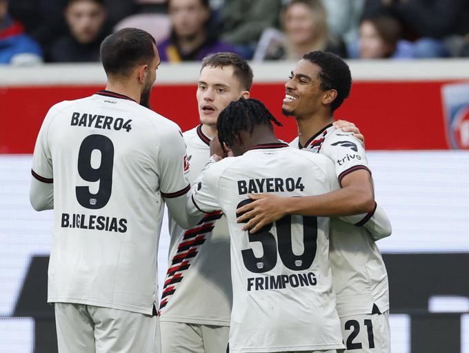 Bayer Leverkusen ni v nemškem prvenstvu doživel poraza že 32 tekem zapored. | Foto: Reuters