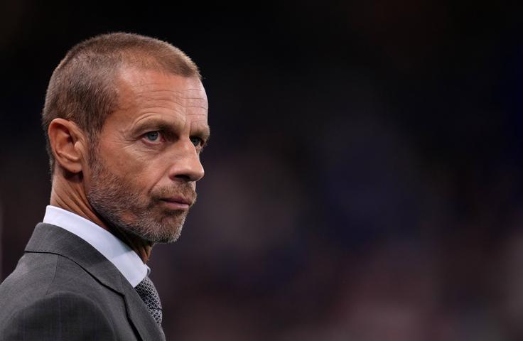 UEFA, ki jo vodi Aleksander Čeferin, je že včeraj sprožila postopke za prekinitev pokroviteljske pogodbe z Gazpromom.  | Foto: Guliverimage/Vladimir Fedorenko