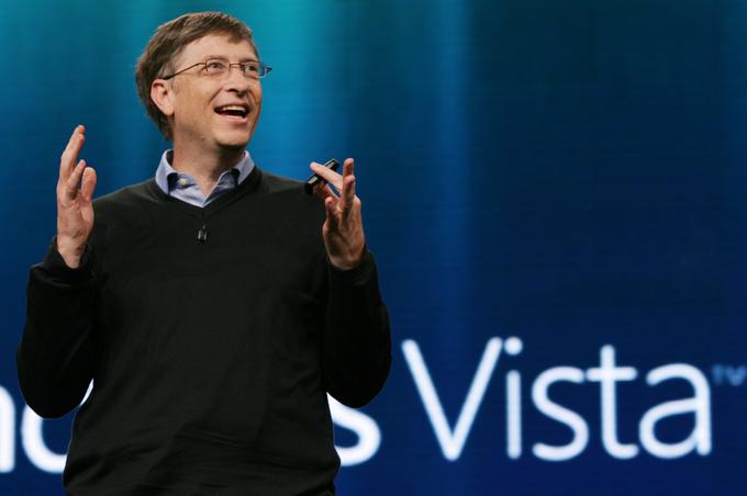 Windows Vista je bil zadnji Microsoftov operacijski sistem, pri razvoju katerega je še aktivno sodeloval Bill Gates. | Foto: Reuters