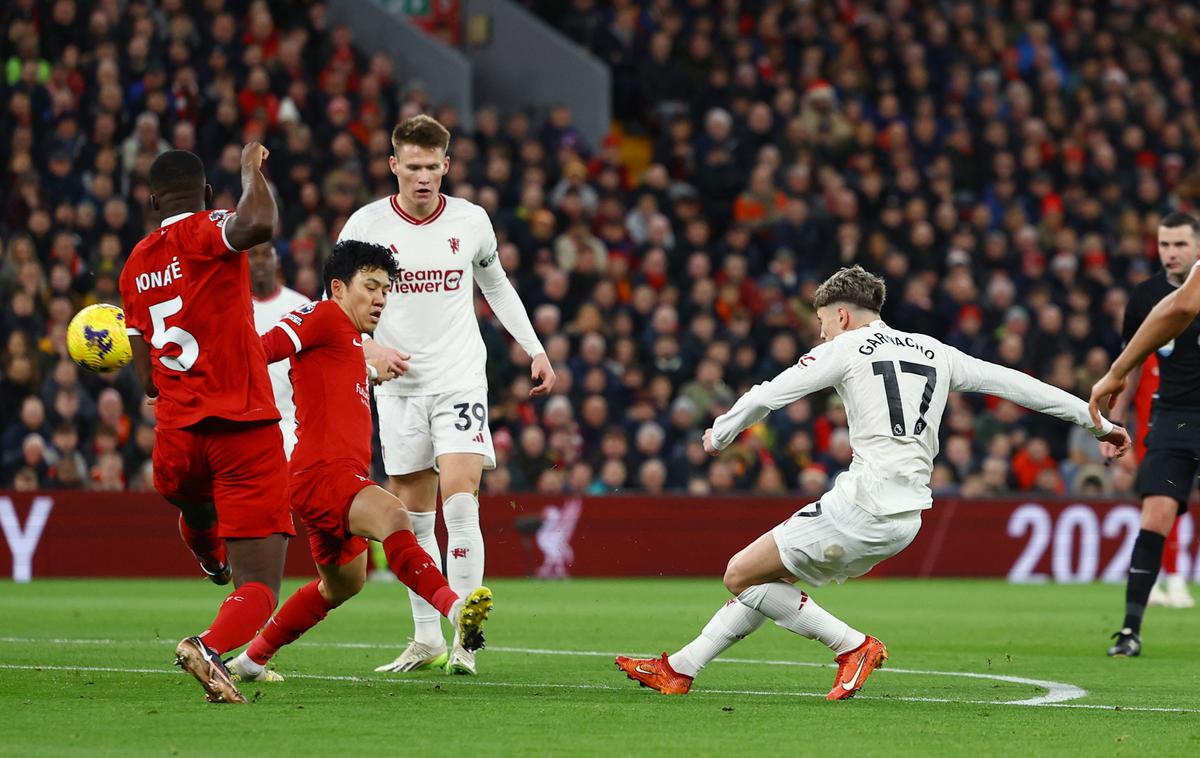 Liverpool - Manchester United | Manchester United je iztržil točko na kultnem Anfieldu. | Foto Reuters