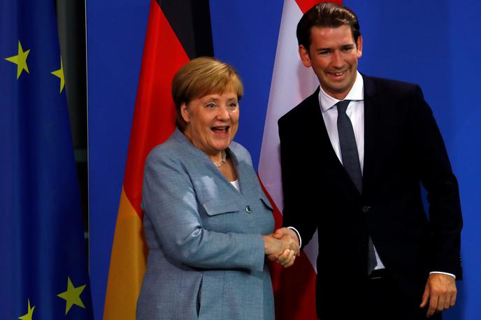 Angela Merkel in Sebastian Kurz | Foto Reuters
