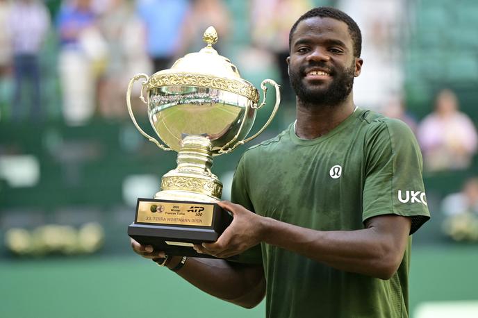 Frances Tiafoe | Frances Tiafoe je  zmagovalec teniškega turnirja v nemškem Halleju. | Foto Reuters