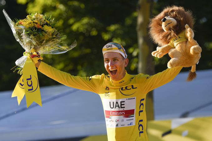 Tadej Pogačar, veliki zmagovalec kolesarske dirke po Franciji v letih 2020 in 2021 | Foto: AP Photo/Daniel Cole