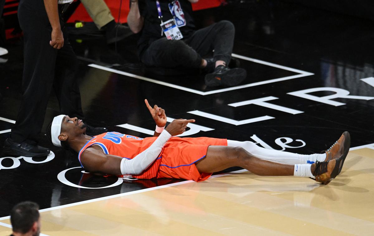 Shai Gilgeous-Alexander  Oklahoma City Thunder | Shai Gilgeous-Alexander je ob zmagi OKC dosegel 32 točk in osem skokov. | Foto Reuters