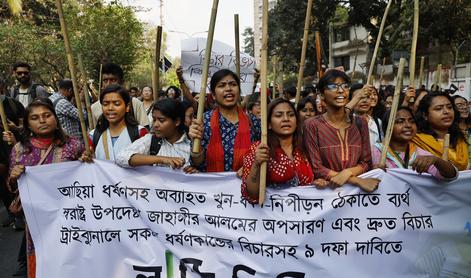 V Bangladešu ostri protesti ob smrti osemletne žrtve posilstva