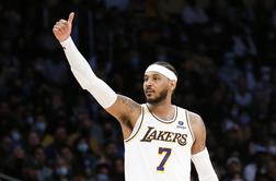 LA Lakers po drami do zmage, nov mejnik Carmela Athonyja #video
