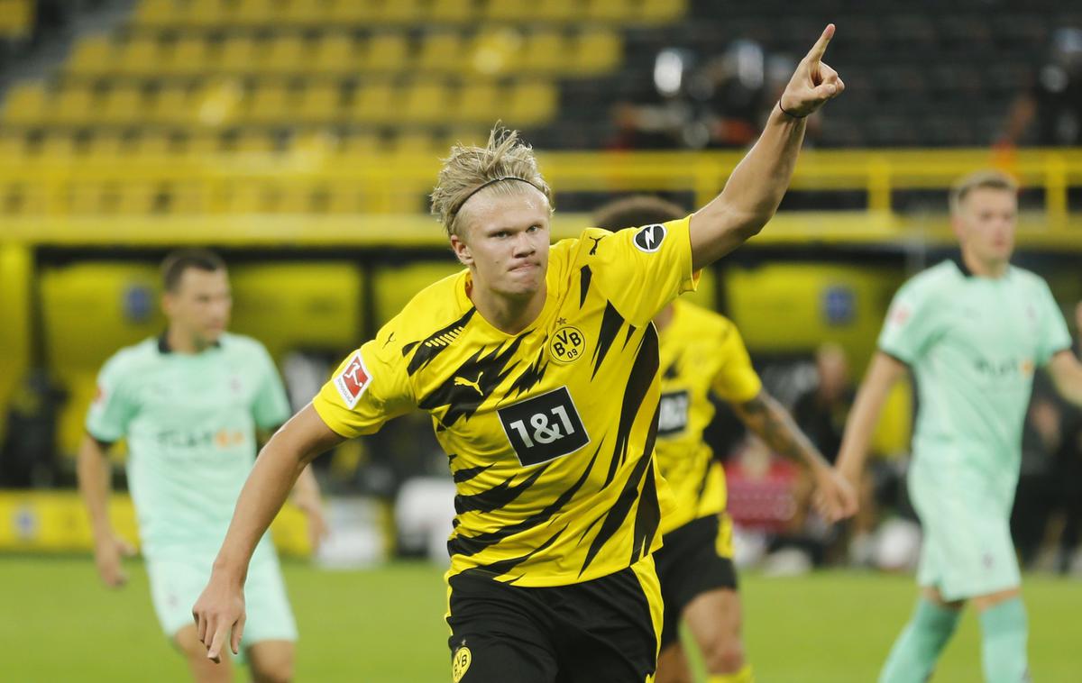 Haaland Borussia Dortmund | Erling Braut Haaland je dobil nagrado za zlatega dečka nogometa. | Foto Reuters