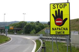 Na gorenjski avtocesti spet vožnja v napačno smer