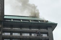Zagorel hotel v središču Ljubljane, evakuirali sto ljudi #foto #video