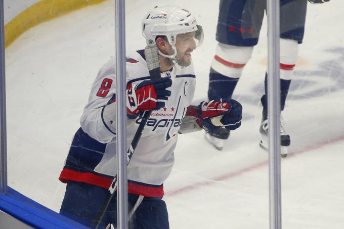 Aleksander Ovečkin je dosegel 717. zadetek v NHL in se na šestem mestu večne lestvice izenačil s Philom Espositom. | Foto: Guliverimage/Vladimir Fedorenko