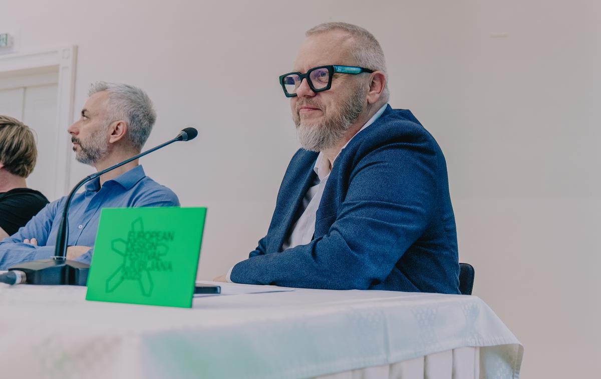 Evropski oblikovalski festival | Radovan Arnold, predsednik uprave Fundacije Brumen, organizatorice letošnjega Evropskega oblikovalskega festivala | Foto David Fartek