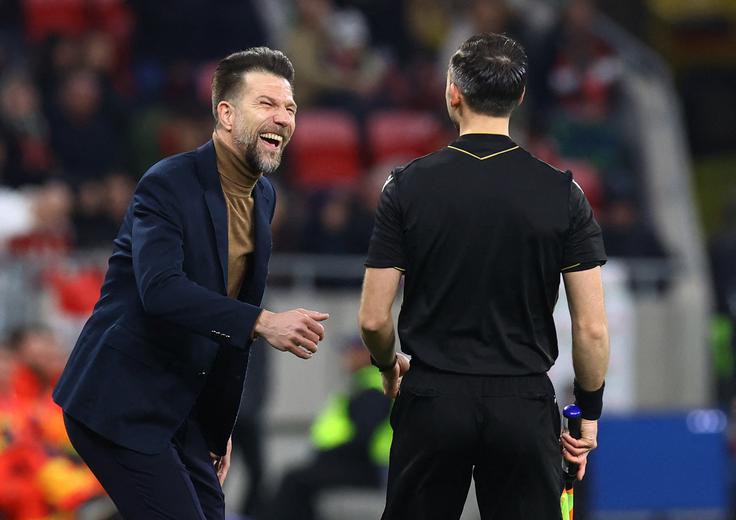 To je bila prva tekma Boštjana Cesarja na položaju selektorja slovenske reprezentance. | Foto: Reuters