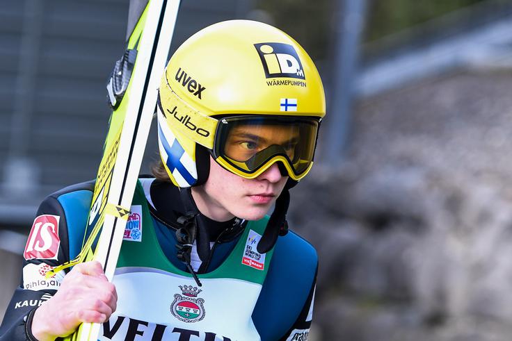 Finski up smučarskih skokov Vilho Palosaari. | Foto: AP / Guliverimage