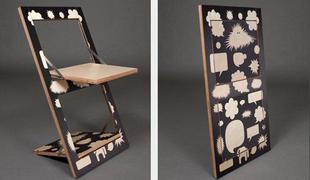 Sestavljiv stol, pa ne le to, tudi dekorativno potiskan