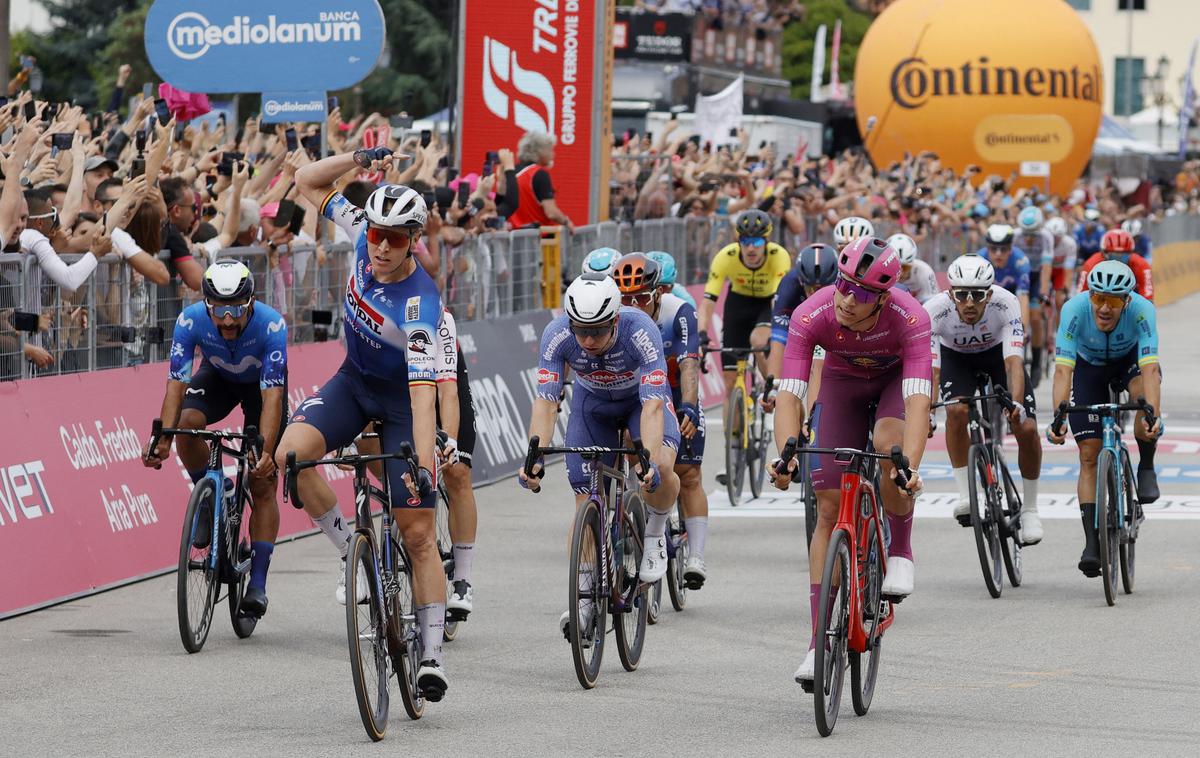 Tim Merlier, Giro 2024 | Zaključni sprint 18. etape Gira je dobil Belgijec Tim Merlier. | Foto Reuters