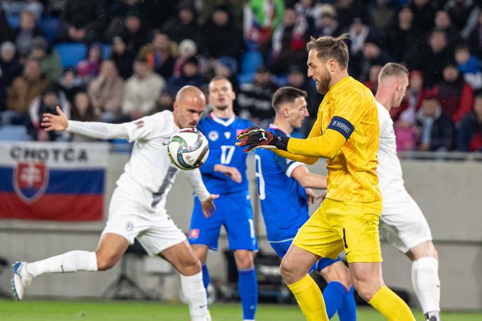 Obrambna vrsta na čelu z vratarjem Janom Oblakom je slovensko mrežo ohranila nedotaknjeno. | Foto: Guliverimage