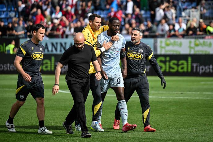 Keinan Davis, Udinese | Osemindvajsetletnik je na Instagramu zapisal, da ga je Dossena označil za opico. | Foto Guliverimage