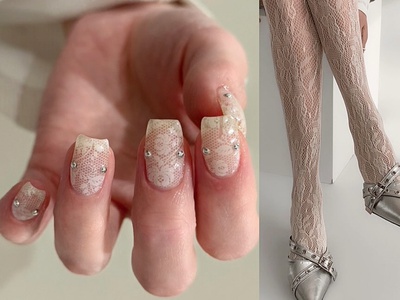 Čipka na nohtih: eleganten trend, ki osvaja družbena omrežja