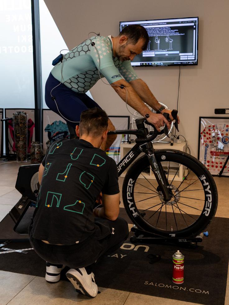 Na tako imenovanem bike fittingu je bil v Mariboru pri Dejanu Vračiču. | Foto: Matej Podgoršek