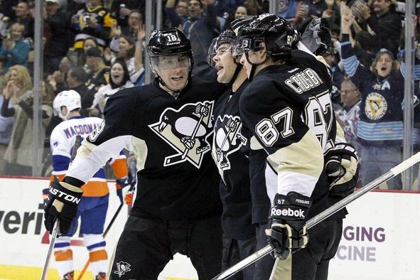 Crosby z 250. zadetkom v NHL-u pokopal upe povratnika Vaneka 