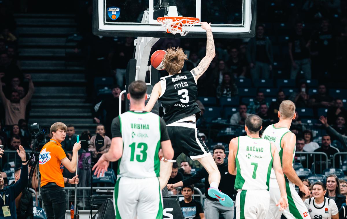 Liga ABA: Partizan - Krka | Krka se je na zahtevnem gostovanju v Beogradu dobro upirala favoriziranemu Partizanu. | Foto Dragana Stjepanović/ABA