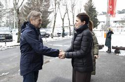 Premier Golob na ogled terena po snežni ujmi na območju Maribora