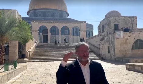 Nevarna eskalacija: izraelski minister razburil z obiskom mošeje Al Aksa #video