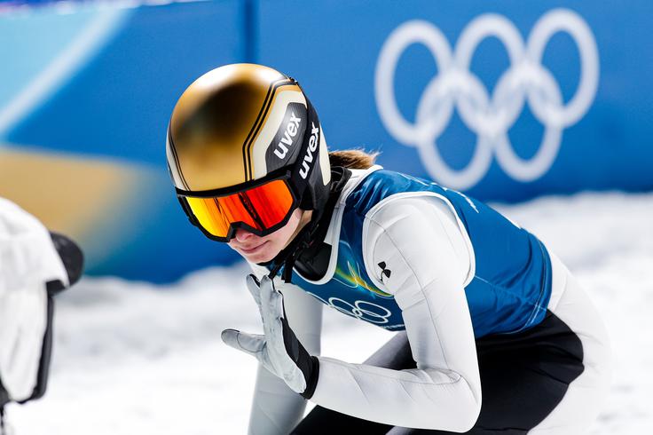 Nika Vodan upa, da bo jutri s kolenom bolje. | Foto: Aleš Fevžer