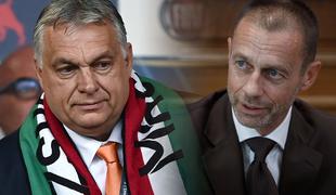 Uefa zanika, da so dovolili zastavo Velike Madžarske, ki zajema del Slovenije