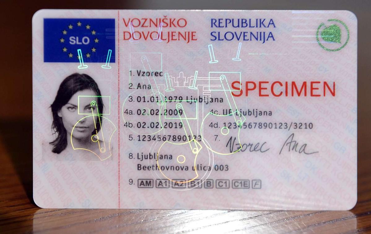 Vozniško dovoljenje | Za pravilno zapisano ime in priimek na vozniškem dovoljenju je treba čakati dlje in plačati dodatek.  | Foto STA