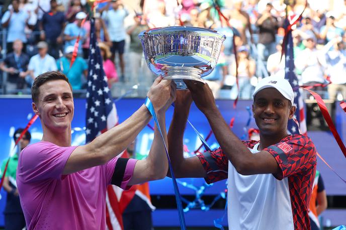 Rajeev Ram Joe Salisbury | Ram in Salisbury sta šele druga igralca v odprti eri tenisa, ki sta na grand slamu v New Yorku ubranila naslov. | Foto Reuters