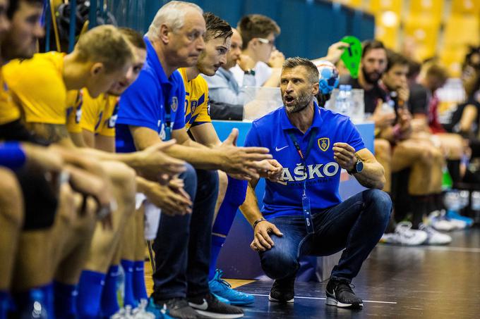 Tomaž Ocvirk upa, da so se igralci iz poraza proti Trebanjcem česa naučili. | Foto: Grega Valančič/Sportida