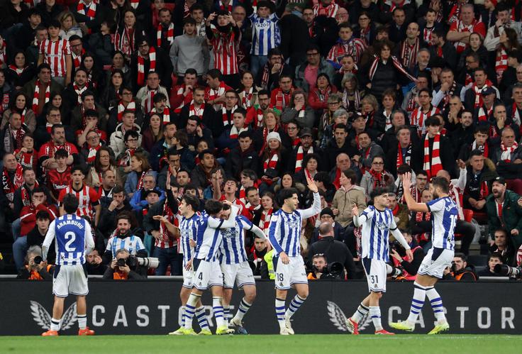 Real Sociedad je prvo polfinalno tekmo dobil z 1:0. | Foto: Reuters
