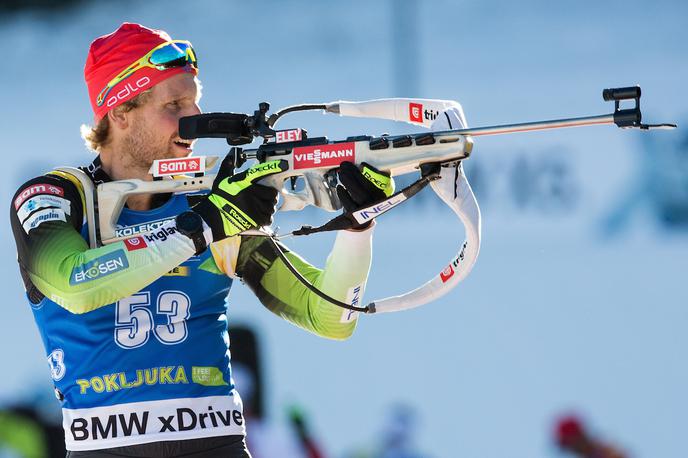 Pokljuka biatlon šprint | Jakov Fak se na šprintu ni znašel najbolje. | Foto Vid Ponikvar/Sportida