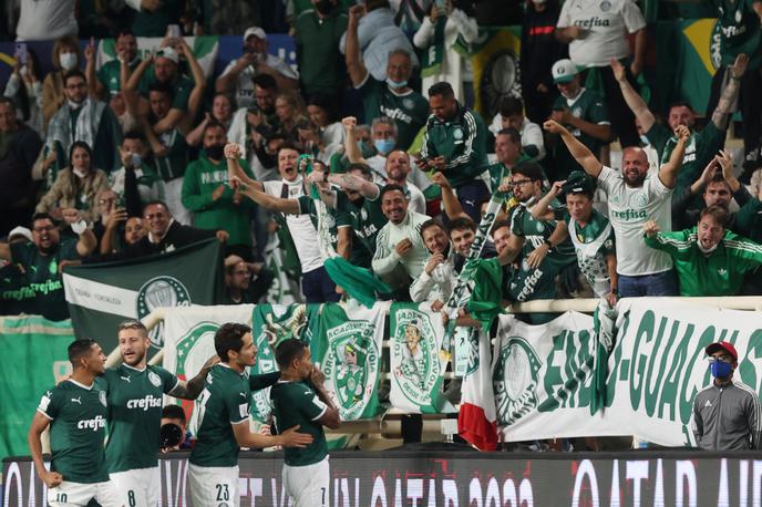 Palmeiras Al Hilal | Veselje nogometašev in navijačev Palmeirasa po zadetku Duduja. | Foto Reuters