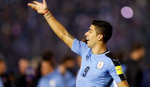 Luis Suarez na naslednjih dveh tekmah Urugvaja ne bo igral