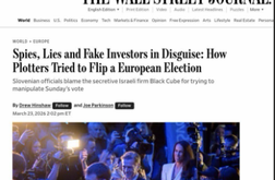 Wall Street Journal o političnem dogajanju v Sloveniji: to jim je povedal Janša