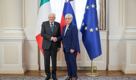 Pirc Musar in Mattarella zadovoljna z razvojem odnosov med Slovenijo in Italijo