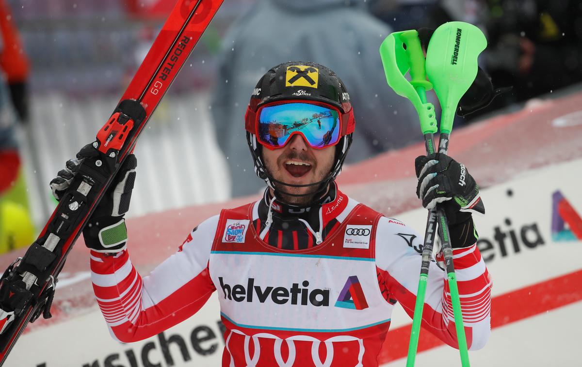 Marcel Hirscher | Marcel Hirscher je že petič zmagal na slalomu v Adelbodnu. | Foto Reuters