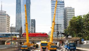 V Ljubljani zapora Dunajske ceste