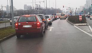Začetek obnove Celovške ceste v Ljubljani, promet le po enem pasu na vozišču