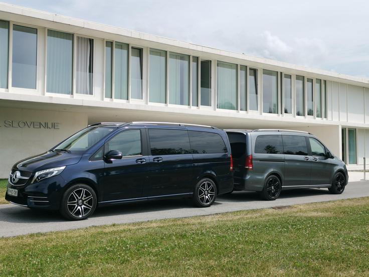 Razred V je v Sloveniji drugi najbolje prodajani mercedes. Prvi je družinski B, a kupci si vse večkrat želijo športnega terenca. | Foto: Gašper Pirman