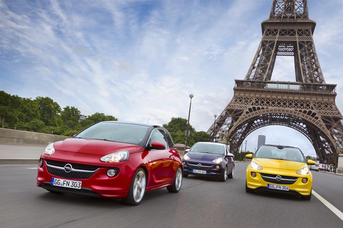 Prvak individualizacije je opel adam. Poleg osmih barv strehe je na voljo še 20 barv karoserije. | Foto: Opel