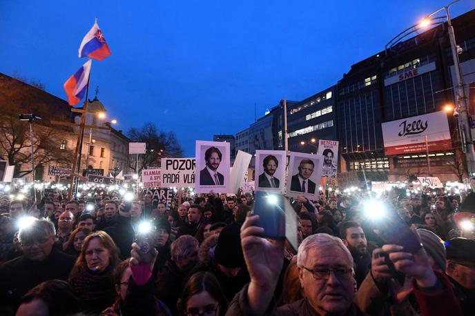 Slovaška protest | Foto Reuters