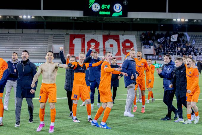 Celjani so v četrtek po izvajanju 11-metrovk izločili Lugano in se uvrstili v četrtfinale konferenčne lige, kjer jih čaka italijanska Fiorentina.  | Foto: Guliverimage