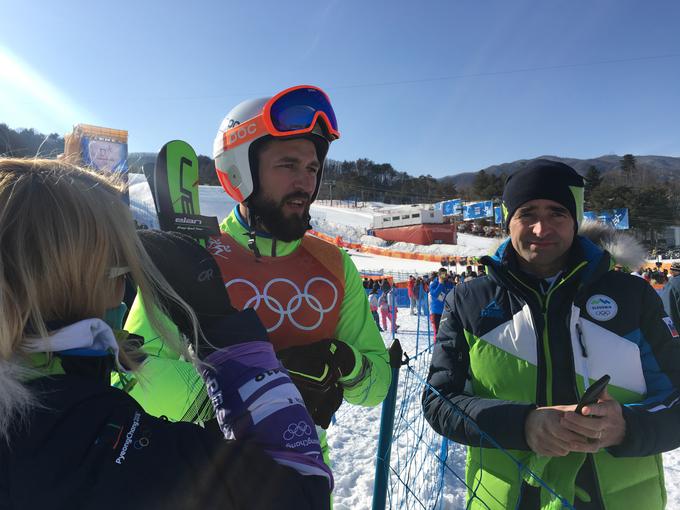 "Storil si vse, kar si lahko," je Filipa tolažil vodja olimpijske reprezentance Franci Petek. | Foto: MaPa