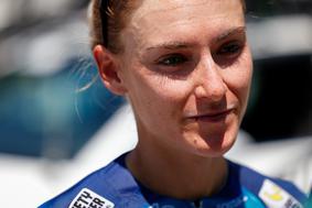 Sprinterska etapa Loreni Wiebes, Urška Žigart v času zmagovalke